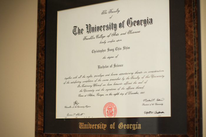 University of Georgia Diploma